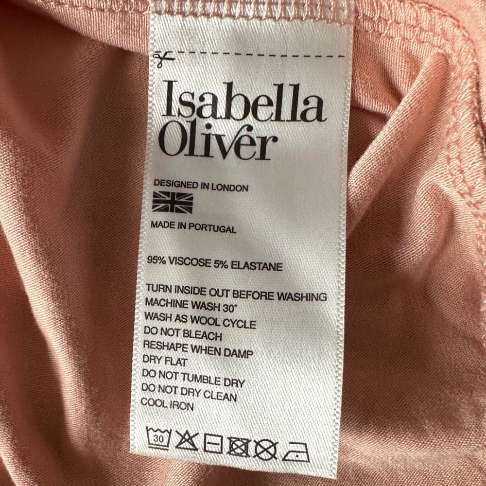 Isabella Oliver Pianna Maternity Top Quartz Pink Bell Sleeve Tunic Size 4 NEW - Picture 6 of 6